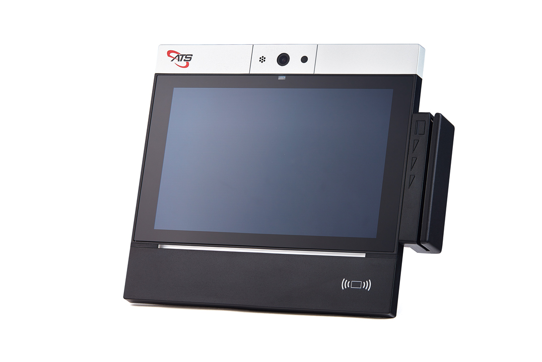 time clock with proximity card reader and badge swipe reader